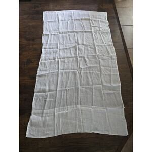 Pottery Barn Four White Linen Curtain Panels 50" X 84"